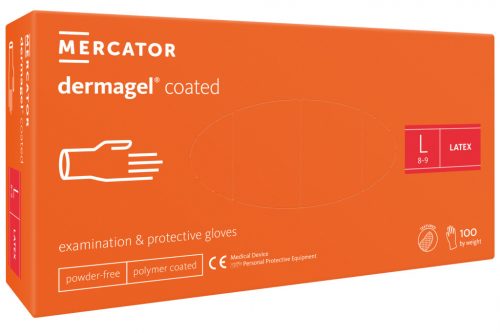 Mercator Medical Dermagel Coated latex kesztyű