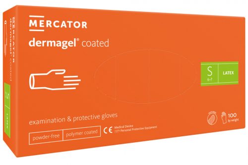 Mercator Medical Dermagel Coated latex kesztyű