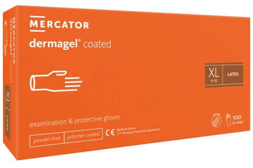 Mercator Medical Dermagel Coated latex kesztyű