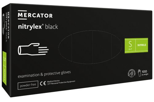 Mercator Nitrylex Black nitril kesztyű