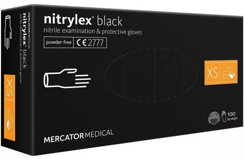 Mercator Nitrylex Black nitril kesztyű