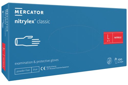 Mercator Medical Nitrylex Classic Blue nitril kesztyű