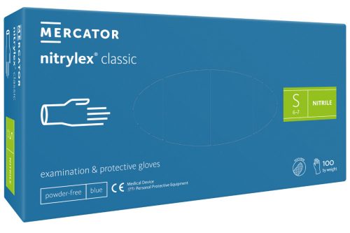 Mercator Medical Nitrylex Classic Blue nitril kesztyű