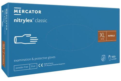 Mercator Medical Nitrylex Classic Blue nitril kesztyű