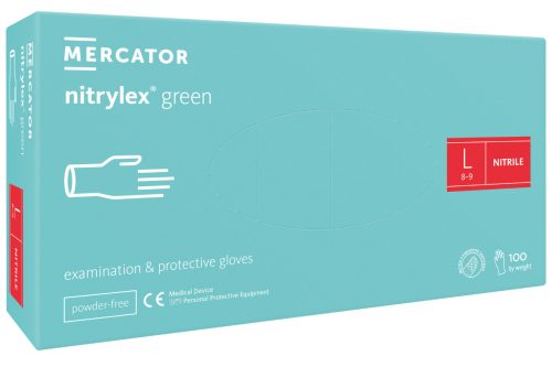 Mercator Medical Nitrylex Green nitril kesztyű