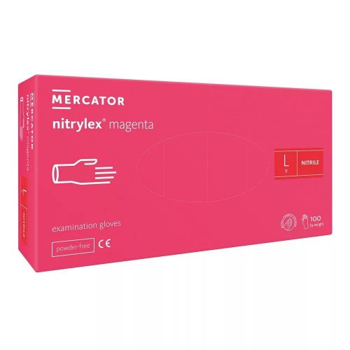 Mercator Medical Nitrylex Magenta nitril kesztyű