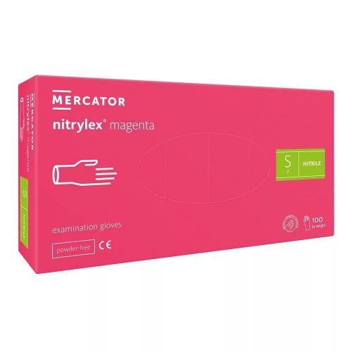 Mercator Medical Nitrylex Magenta nitril kesztyű