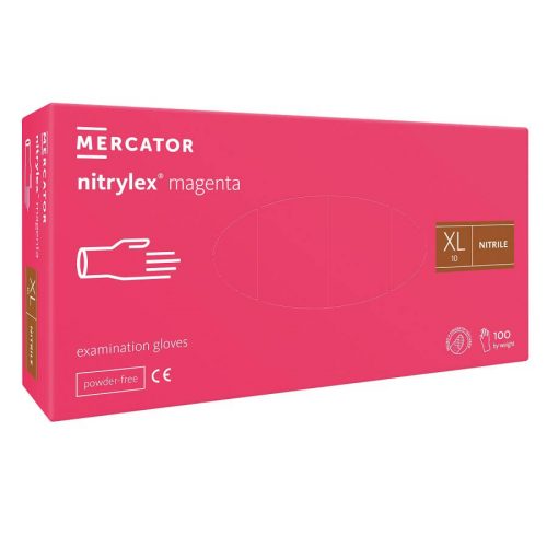 Mercator Medical Nitrylex Magenta nitril kesztyű