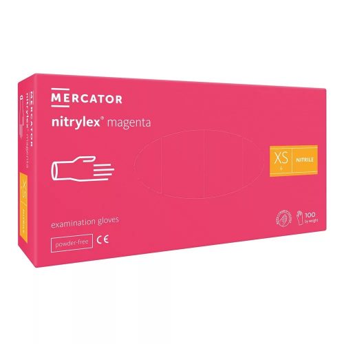 Mercator Medical Nitrylex Magenta nitril kesztyű