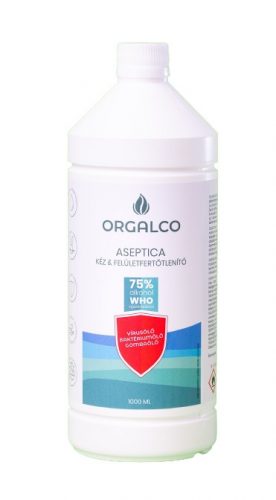 Orgalco Aseptica kéz- és felületfertőtleítő, tisztítószer 1 literes utántöltő